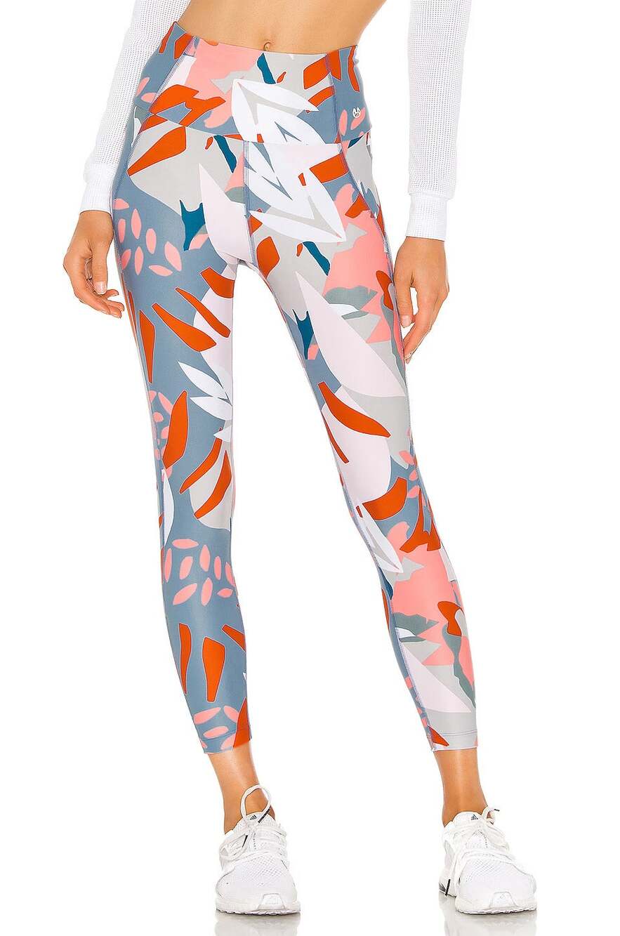 Maaji Activewear Dazeful High Rise Legging Watercolor Aqua XS
